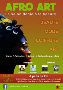 Affiche Afro Art 2 juillet 2016 